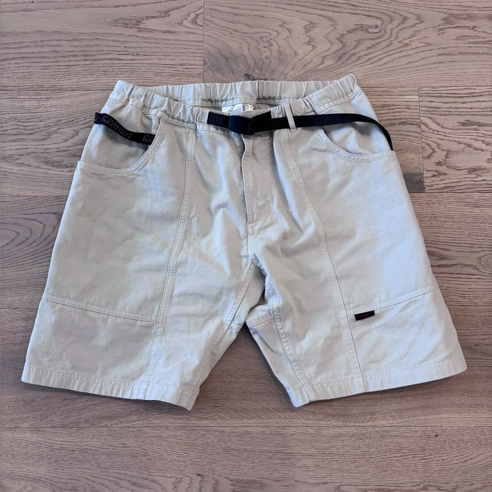 Gramicci Cargo Shorts with Belt - Light Gray - Gadget